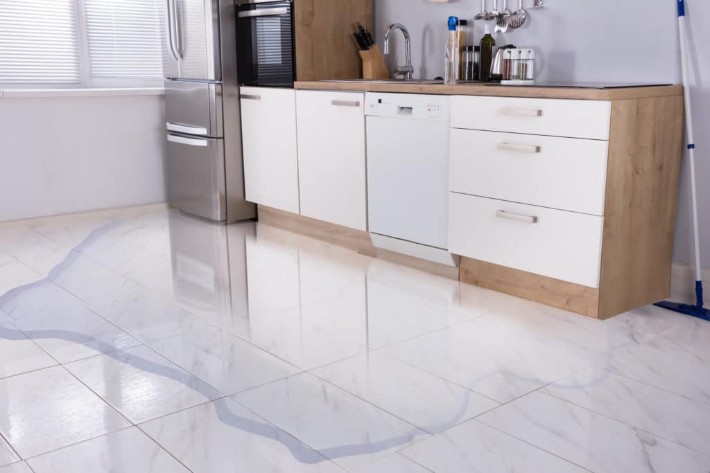 Water leak detection
